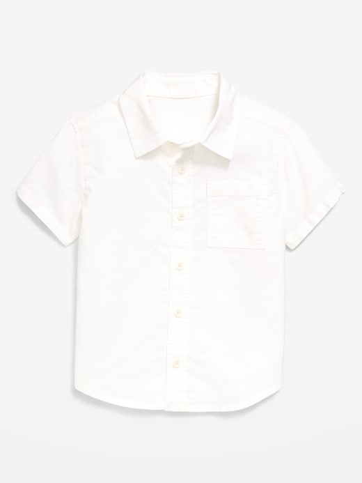 Image number 2 showing, Short-Sleeve Oxford Shirt for Toddler Boys