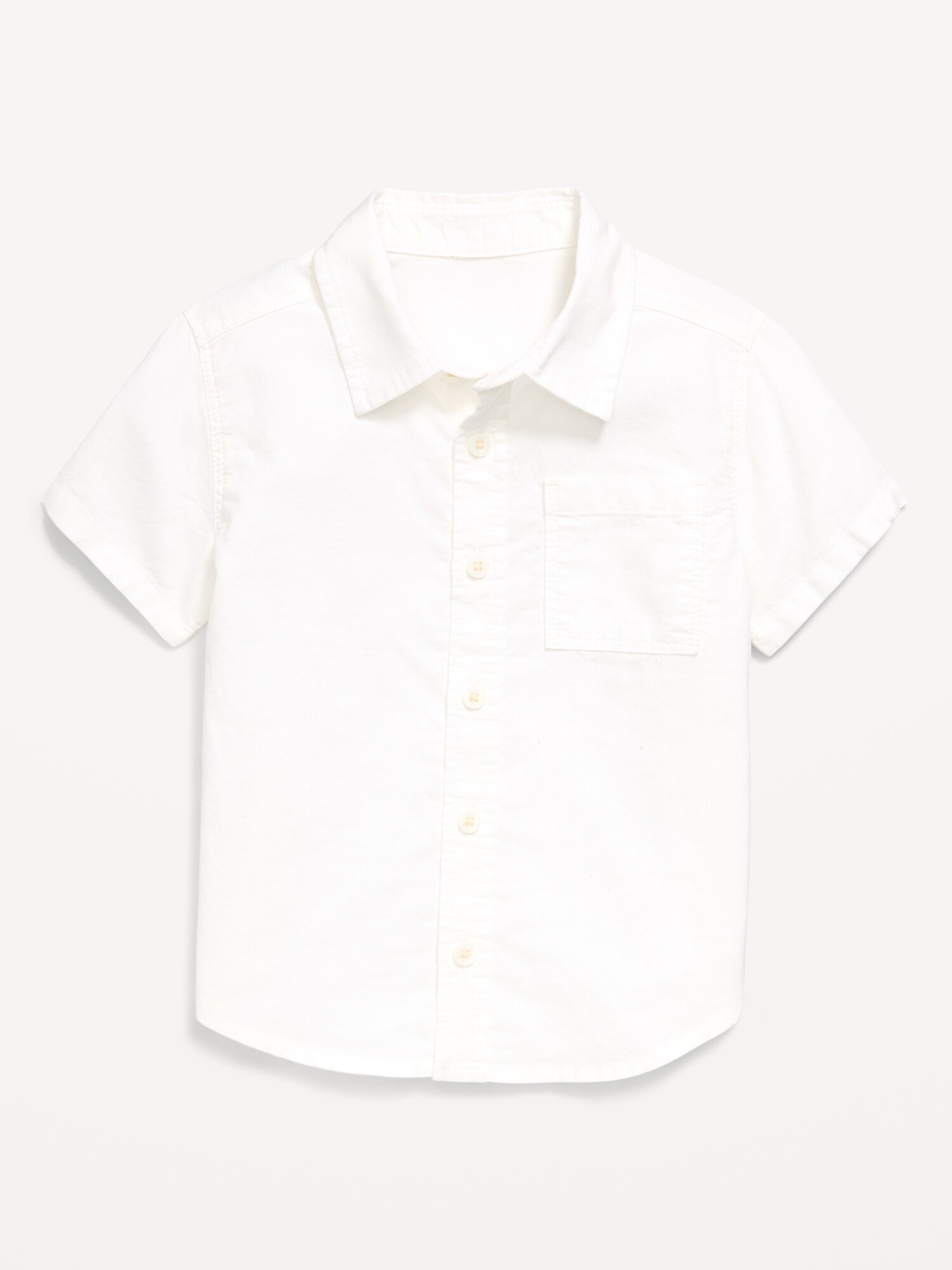Детская рубашка Old Navy Oxford с коротким рукавом для мальчиков-малышей, цвет: Calla Lilies — фото 2