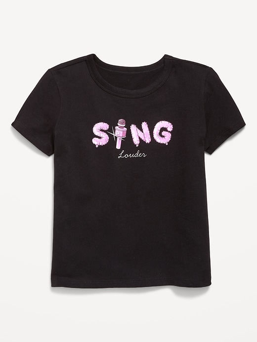 Image number 1 showing, Short-Sleeve Graphic T-Shirt for Girls