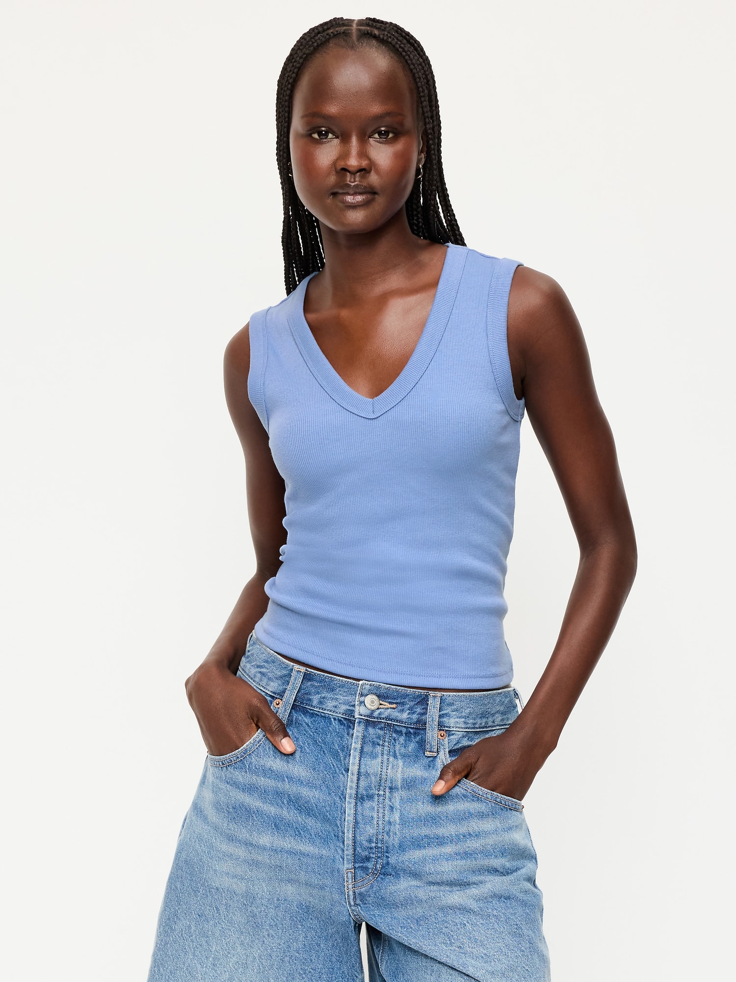 Cropped Vest Top | Old Navy
