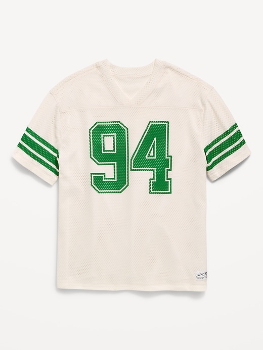 Image number 1 showing, Oversized Mesh Graphic Football T-Shirt for Boys