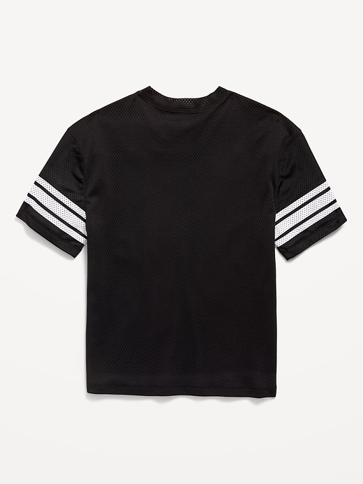 Image number 2 showing, Oversized Mesh Graphic Football T-Shirt for Boys