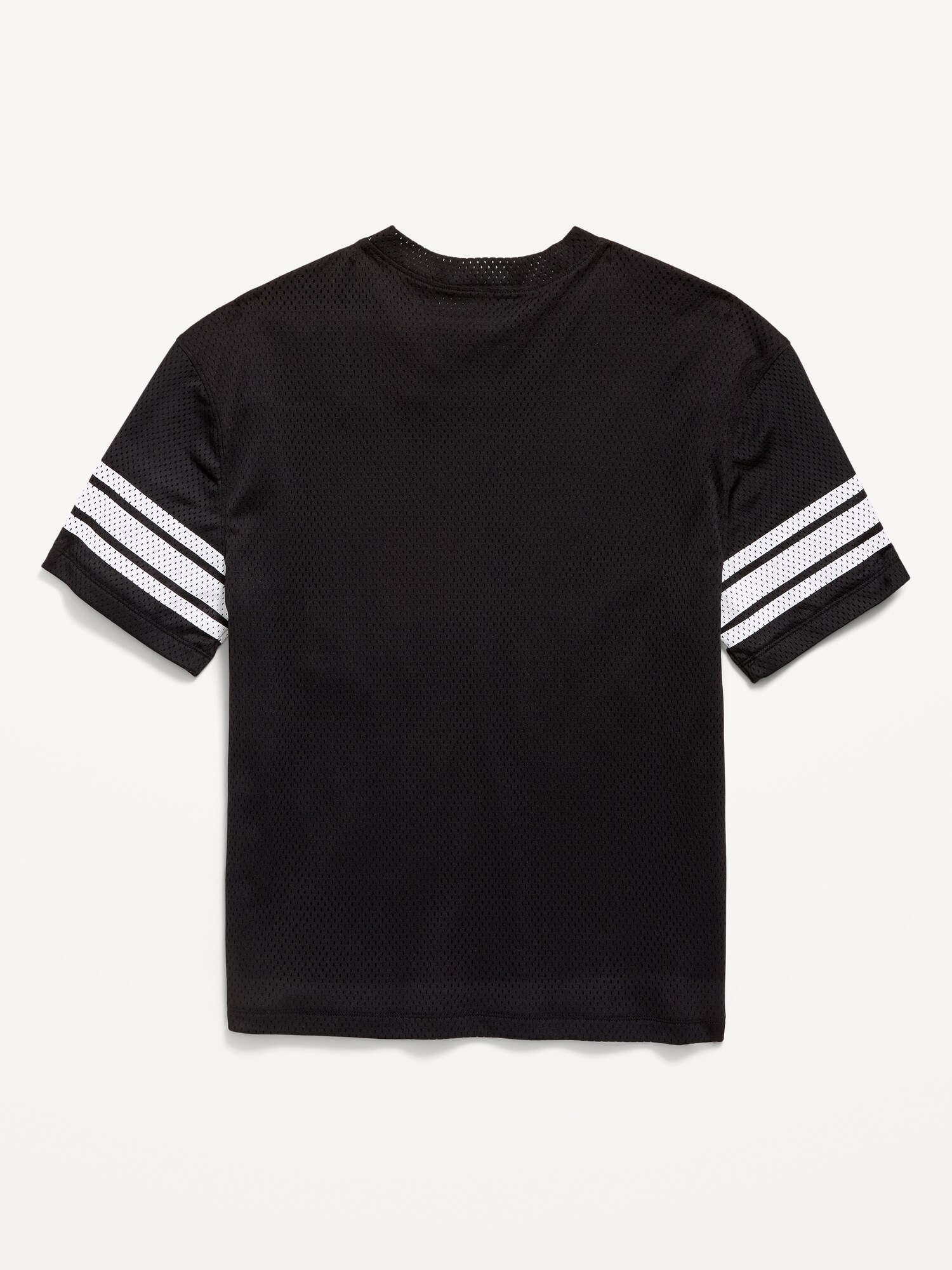 Футболка Old Navy Oversized Mesh Graphic Football T-Shirt для мальчиков, цвет: Чёрный — фото 2