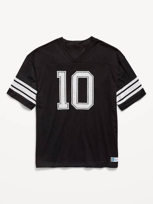Image number 1 showing, Oversized Mesh Graphic Football T-Shirt for Boys