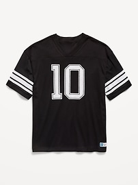 Image number 1 showing, Oversized Mesh Graphic Football T-Shirt for Boys