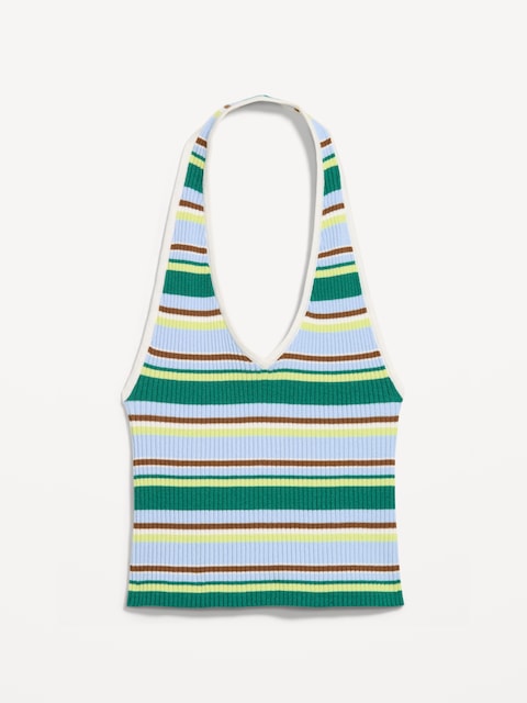 Ribbed Halter Top