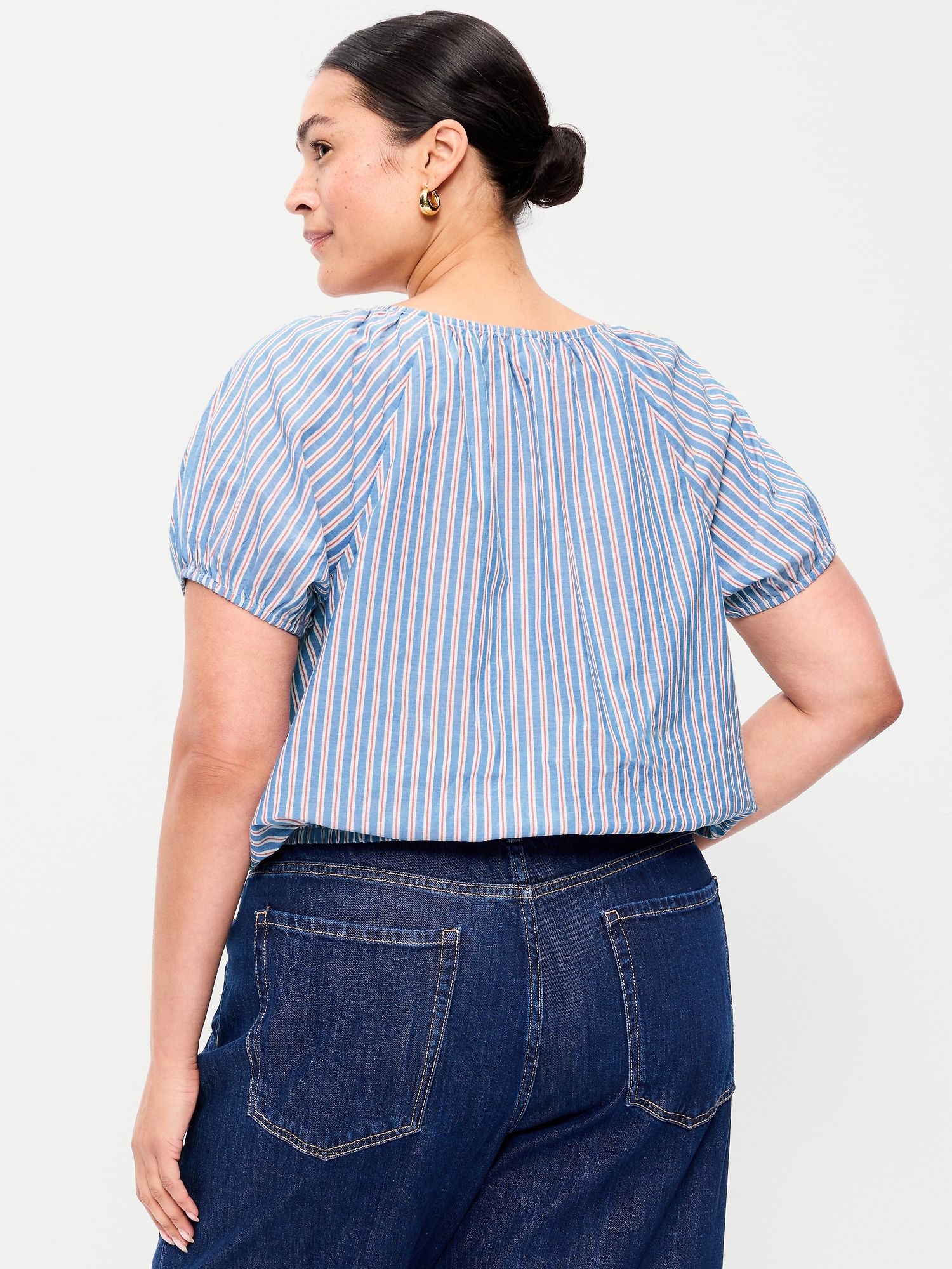Short-Sleeve Bubble Top