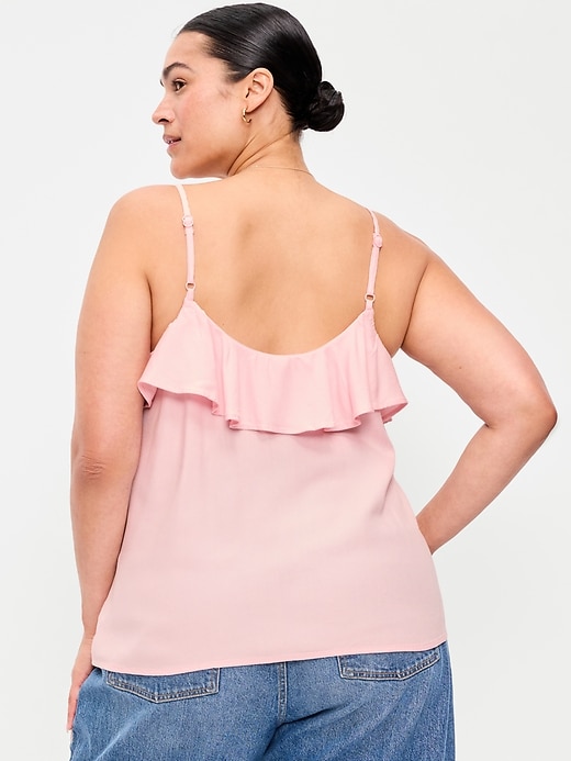 Image number 6 showing, Sleeveless Ruffle Tank Top
