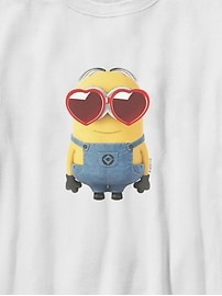Image number 2 showing, Minions Big Minion Heart Glasses Graphic T-Shirt for Kids