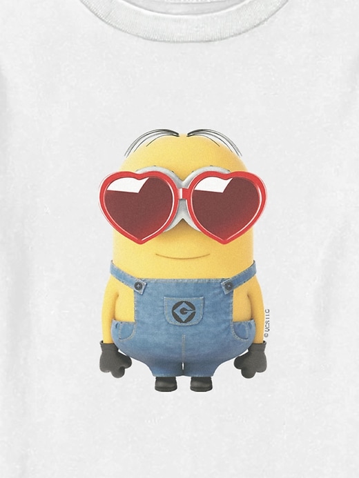 Image number 2 showing, Big Minion Heart Glasses Graphic T-shirt for Toddler