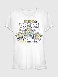 Image number 1 showing, Minions 3 Living The Dream Graphic T-Shirt - Women's