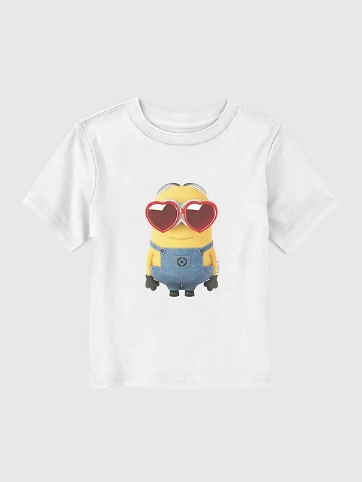 Image number 1 showing, Big Minion Heart Glasses Graphic T-shirt for Toddler