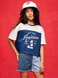 Image number 3 showing, Old Navy x Disney Mickey Mouse Football-Style T-Shirt for Girls