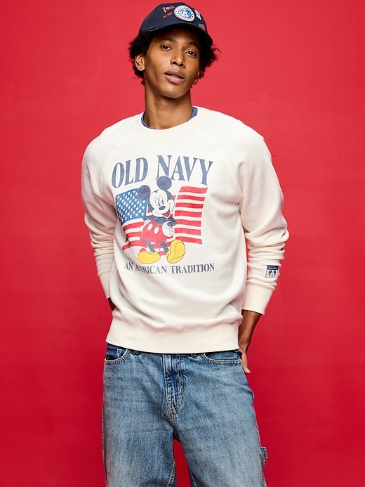 Image number 3 showing, Old Navy x Disney Mickey Mouse Crew-Neck Sweatshirt for Adults