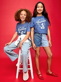 Image number 1 showing, Old Navy x Disney Mickey Mouse Gender-Neutral Logo-Graphic T-Shirt for Kids