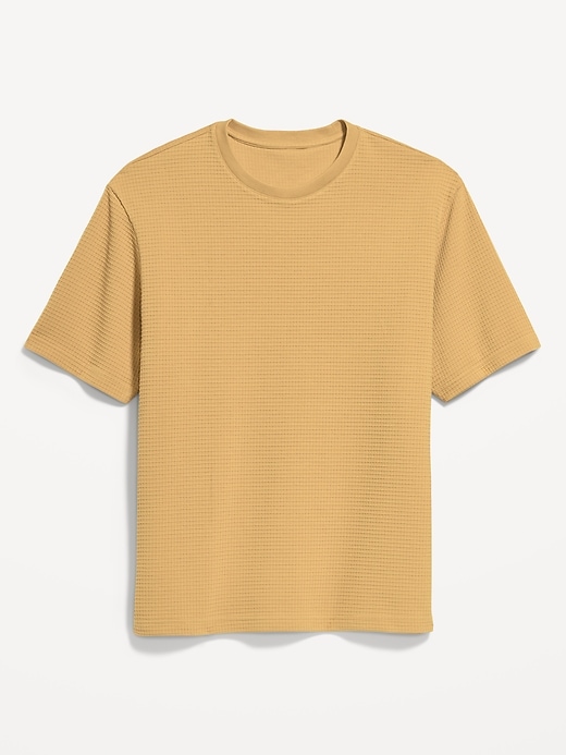 Image number 3 showing, Relaxed Short-Sleeve Textured Waffle T-Shirt