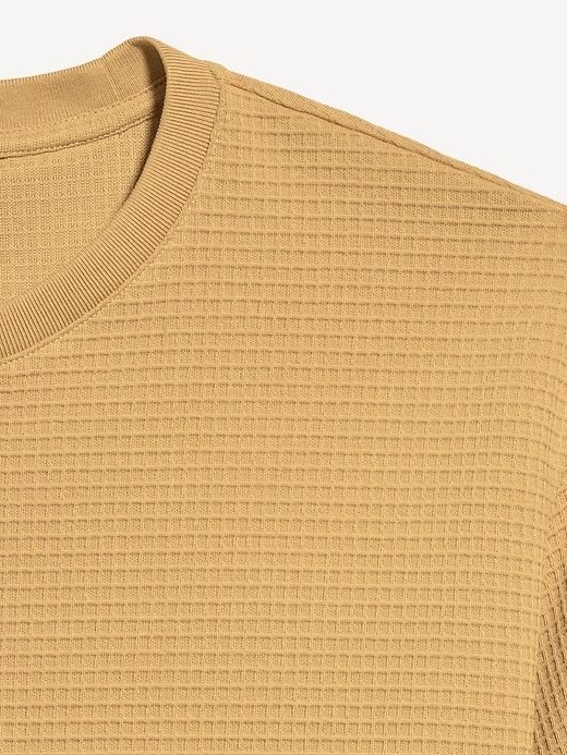 Image number 4 showing, Relaxed Short-Sleeve Textured Waffle T-Shirt