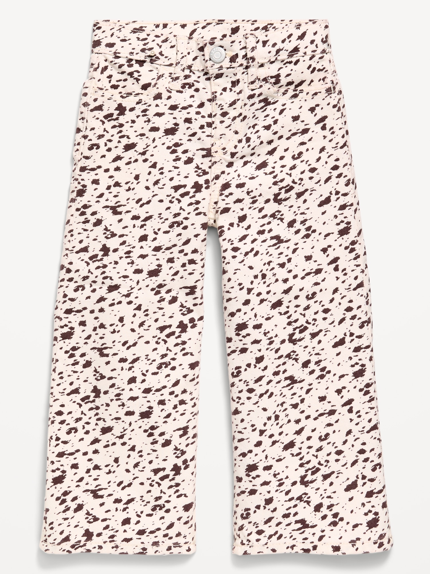 Printed Super Baggy Wide-Leg Jeans for Toddler Girls