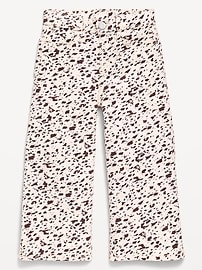 Image number 1 showing, Printed Super Baggy Wide-Leg Jeans for Toddler Girls