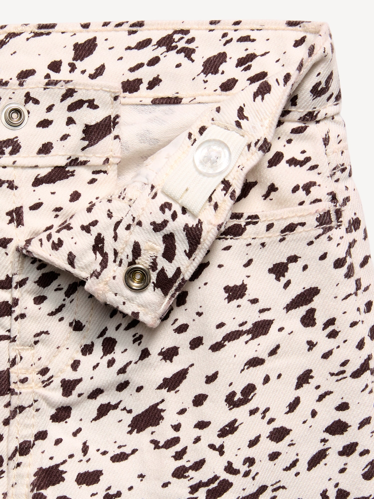 Printed Super Baggy Wide-Leg Jeans for Toddler Girls