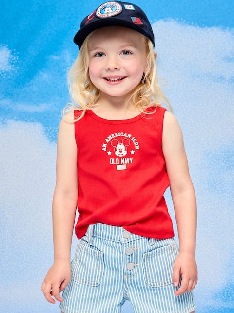 Old Navy x Disney Mickey Mouse Ribbed Tank Top for Toddler Girls