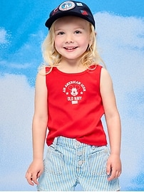 Image number 1 showing, Old Navy x Disney Mickey Mouse Ribbed Tank Top for Toddler Girls