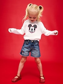 Image number 1 showing, Old Navy x Disney Mickey Mouse Sweater for Toddler Girls