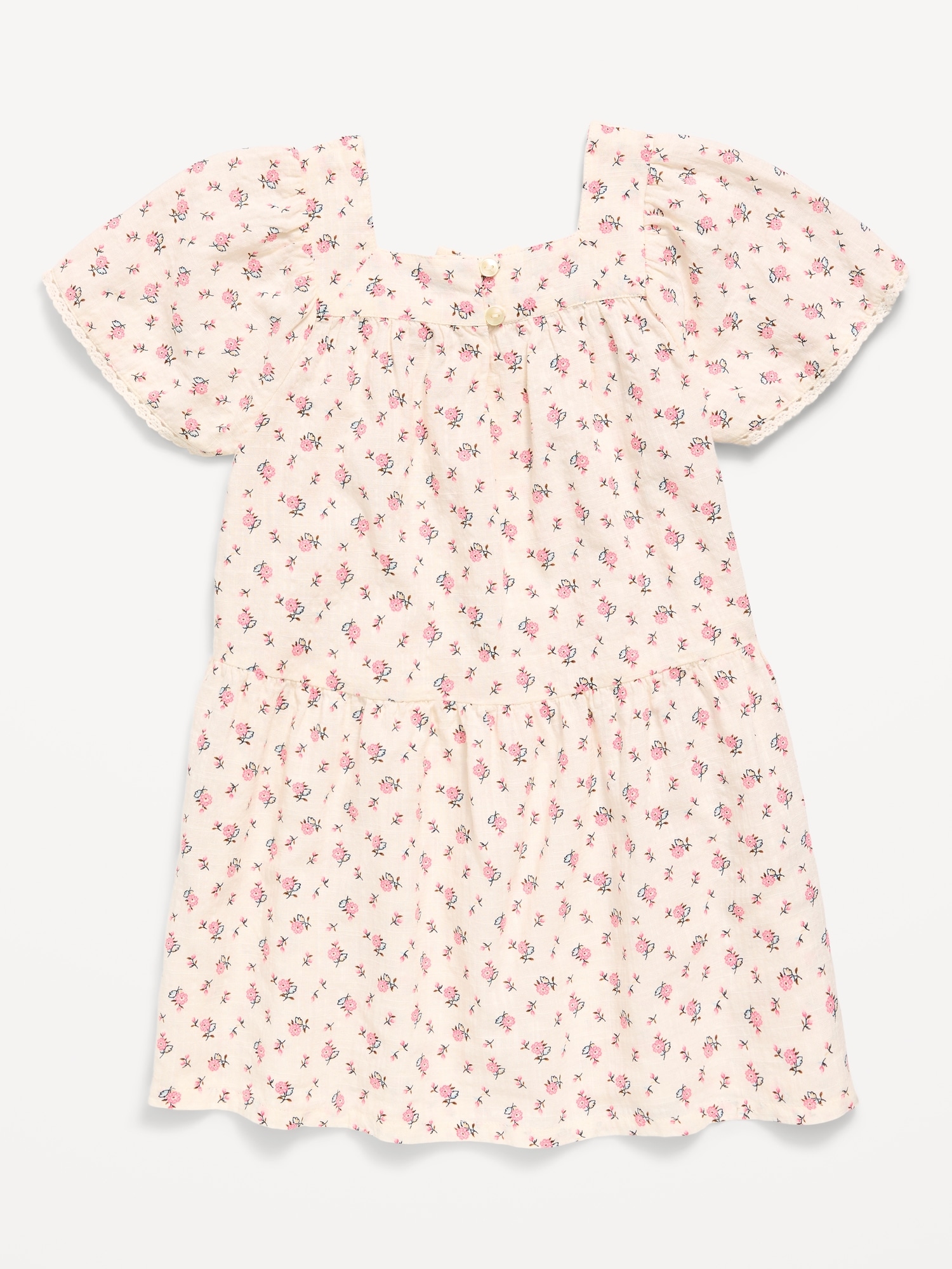 Printed Short-Sleeve Dress for Toddler Girls