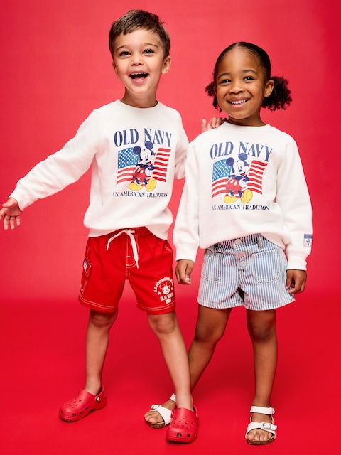 Old Navy x Disney Mickey Mouse Oversized Unisex Crew-Neck Sweatshirt for Toddler