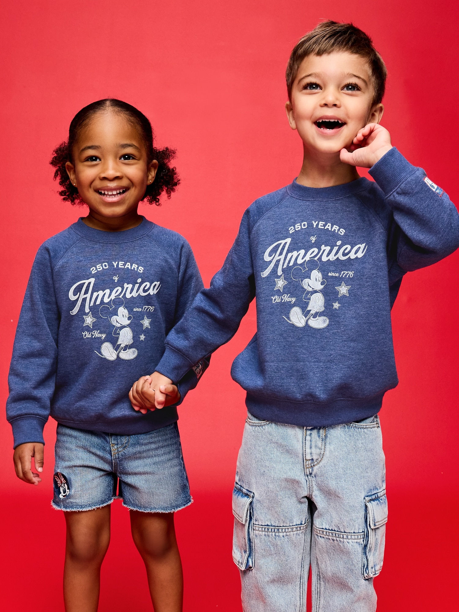 Old Navy x Disney Mickey Mouse Oversized Unisex Crew-Neck Sweatshirt for Toddler