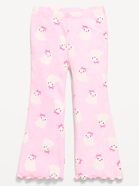 Ribbed Flared Leggings for Toddler Girls
