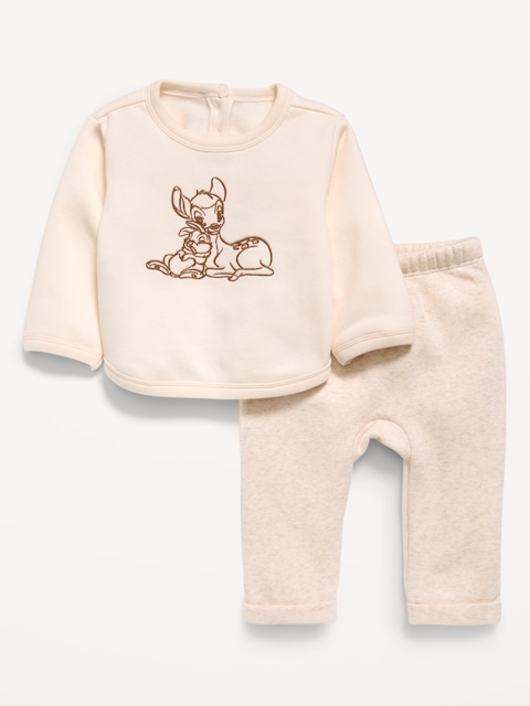 Disney© Bambi Crew-Neck Sweatshirt and Sweatpants Set for Baby