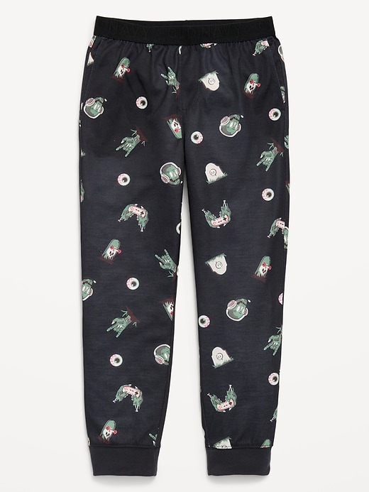 Image number 1 showing, Printed Jersey-Knit Pajama Jogger Pants for Boys