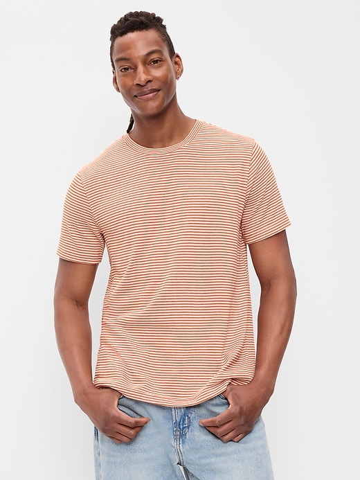 Image number 1 showing, Crew-Neck Striped T-Shirt