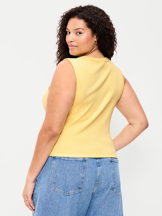 Image number 8 showing, Snug Crop V-Neck Tank Top