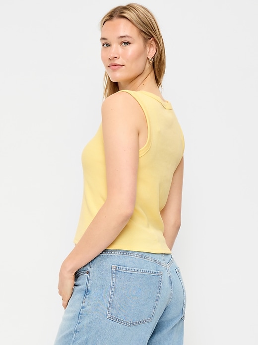 Image number 6 showing, Snug Crop V-Neck Tank Top
