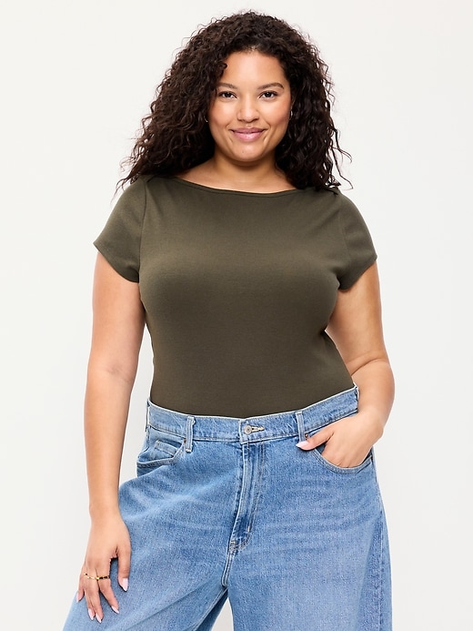 Image number 6 showing, Snug Boatneck T-Shirt