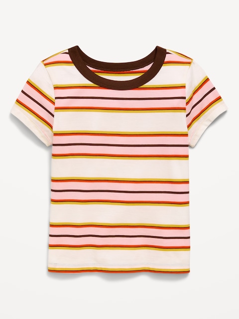 Fitted Short-Sleeve T-Shirt for Girls
