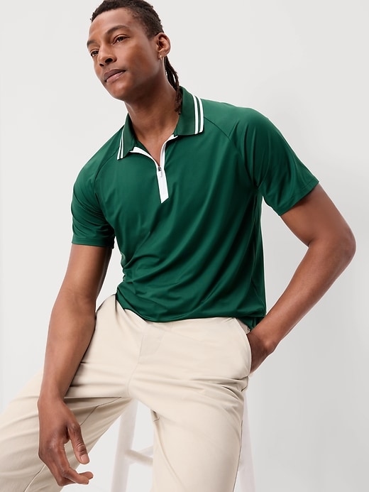 Image number 3 showing, CloudMotion Zip Polo