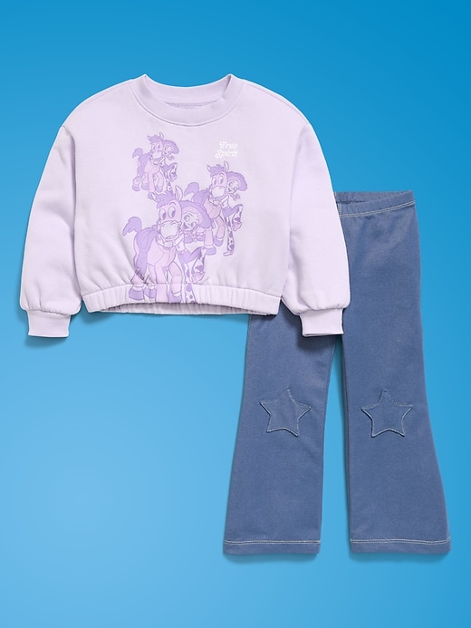 Image number 3 showing, Old Navy x Pixar Toy Story Sweatshirt and Flare Leggings Set for Toddler Girls