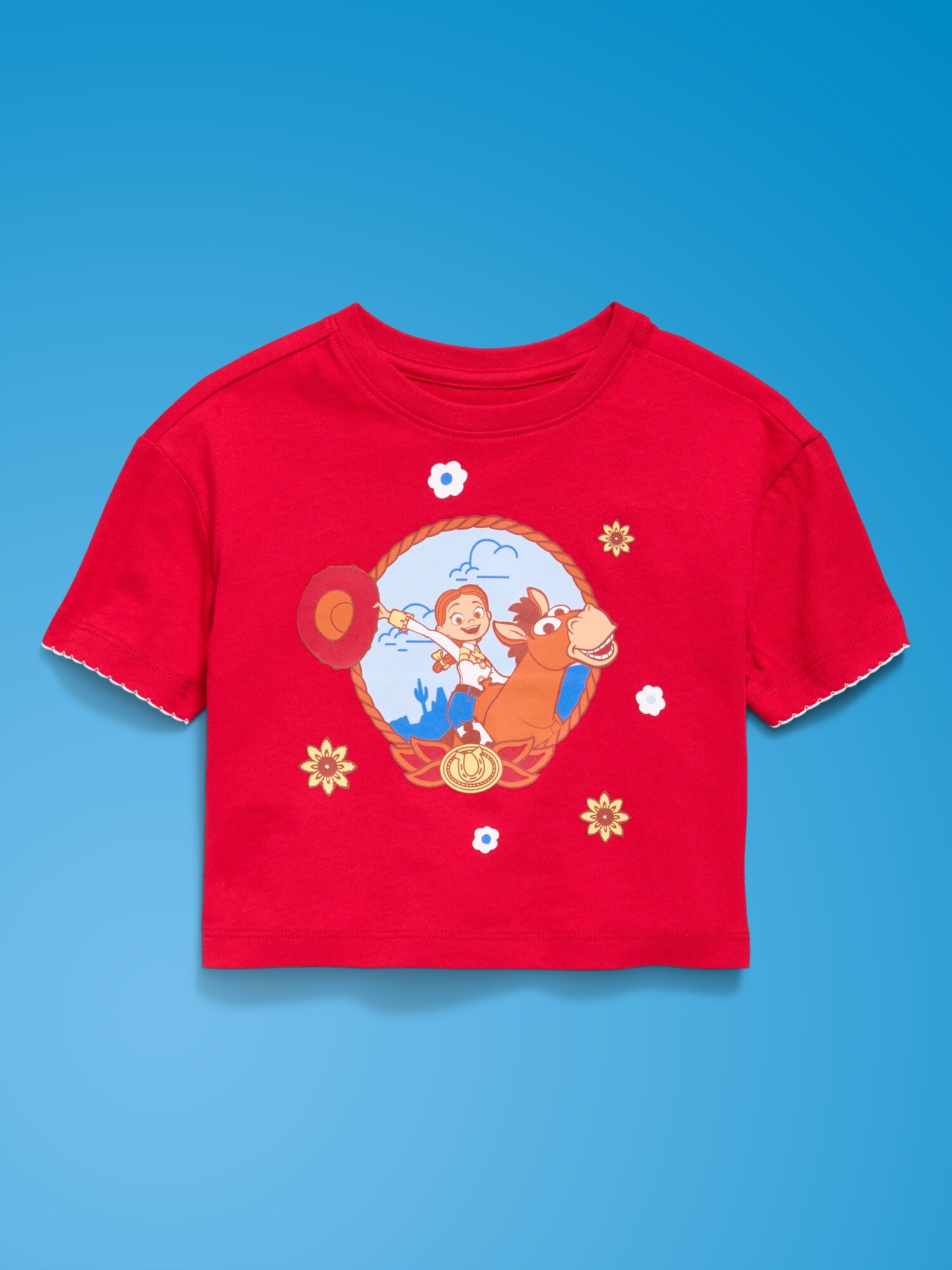 Футболка Old Navy x Pixar Toy Story Boxy Graphic T-Shirt для девочек-малышей, цвет: Красный — фото 3
