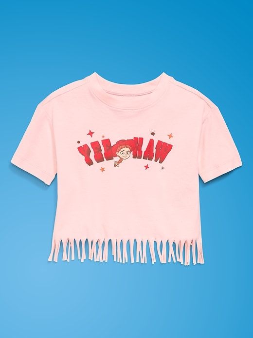 Image number 3 showing, Old Navy x Pixar Toy Story Graphic Fringed-Hem T-Shirt for Toddler Girls