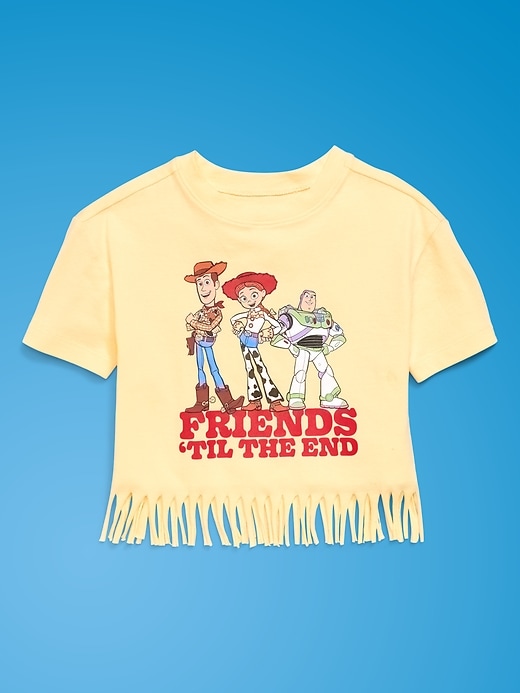 Image number 3 showing, Old Navy x Pixar Toy Story Graphic Fringed-Hem T-Shirt for Toddler Girls