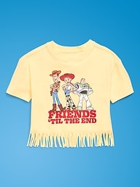 Image number 3 showing, Old Navy x Pixar Toy Story Graphic Fringed-Hem T-Shirt for Toddler Girls