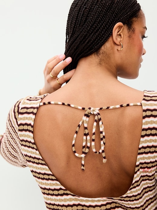 Image number 4 showing, Pointelle Rib-Knit Cover-Up