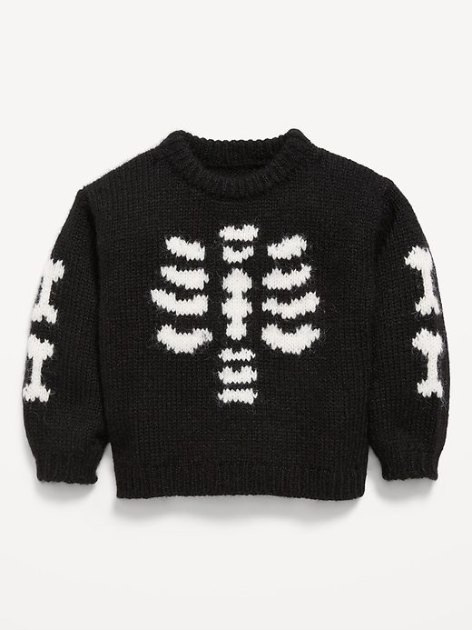 Image number 1 showing, Long-Sleeve Graphic Sweater for Toddler Girls