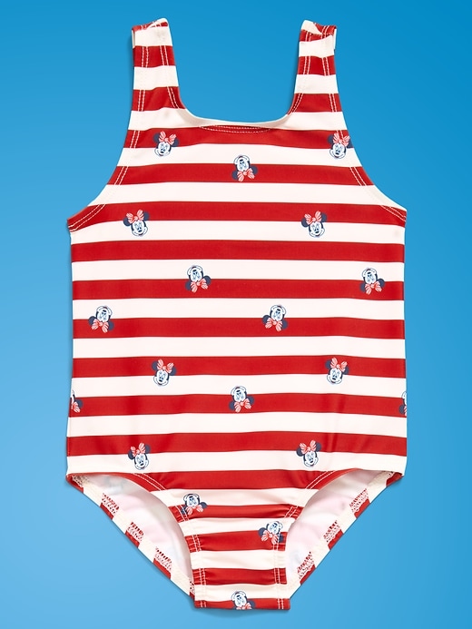 Image number 1 showing, Old Navy x Disney Minnie Mouse One-Piece Swimsuit for Toddler Girls