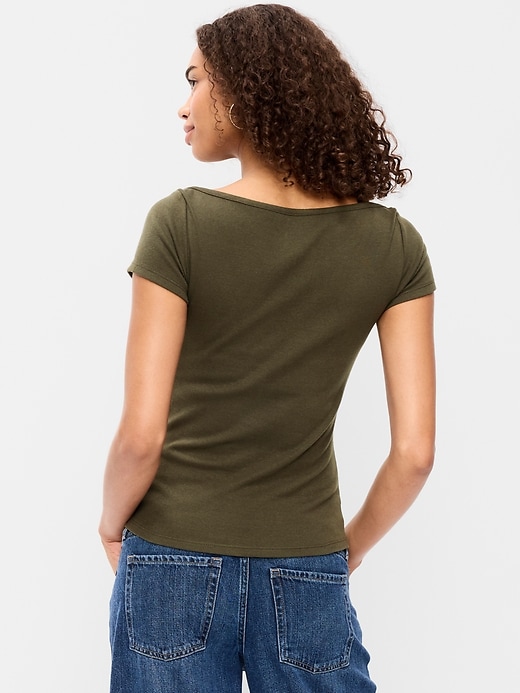Image number 2 showing, Snug Boatneck T-Shirt