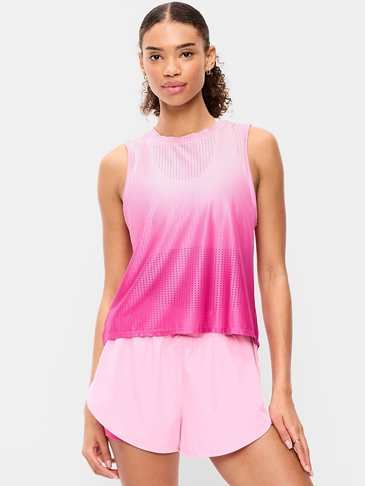 Image number 1 showing, Mesh Muscle Tank Top