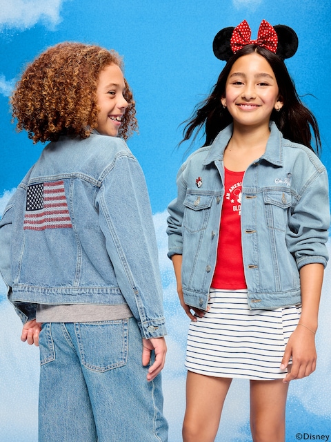 Old Navy x Disney Mickey Mouse Gender-Neutral Denim Trucker Jacket for Kids